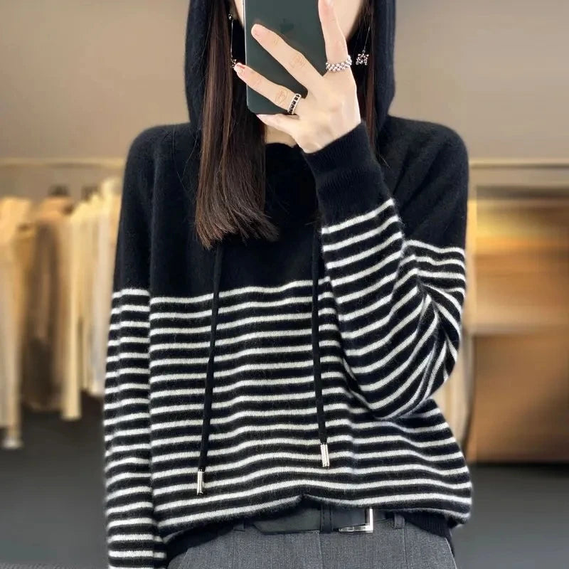 Autumn/Winter Women's Hooded Sweater