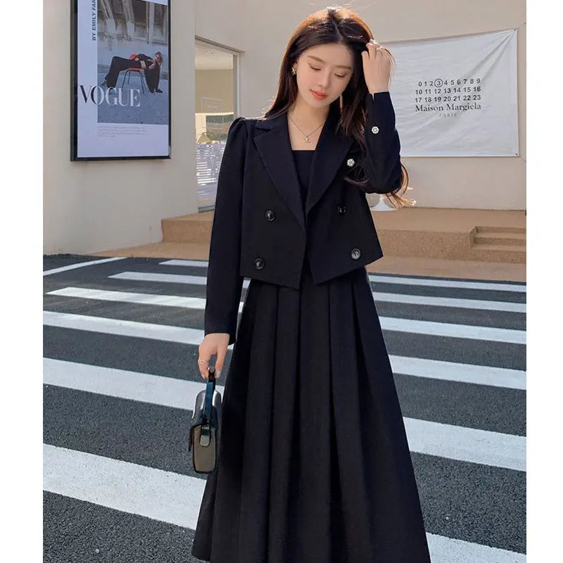 Elegant Women Black Hepburn Dress