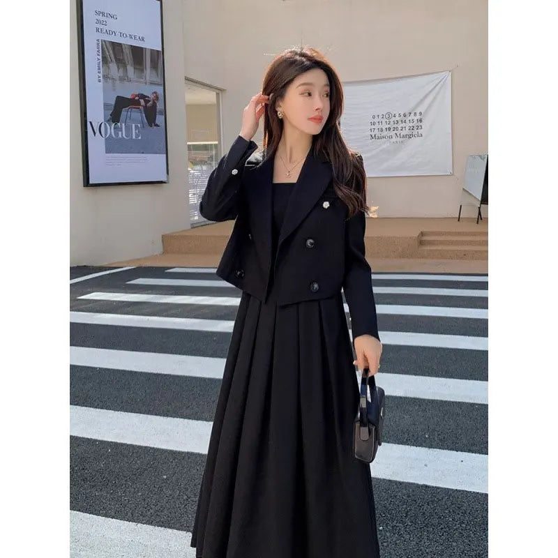 Elegant Women Black Hepburn Dress