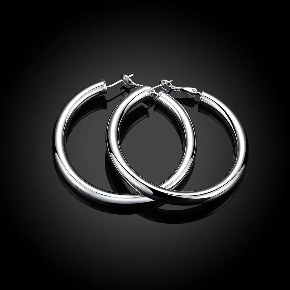 925 Sterling Silver  Hoop Earrings