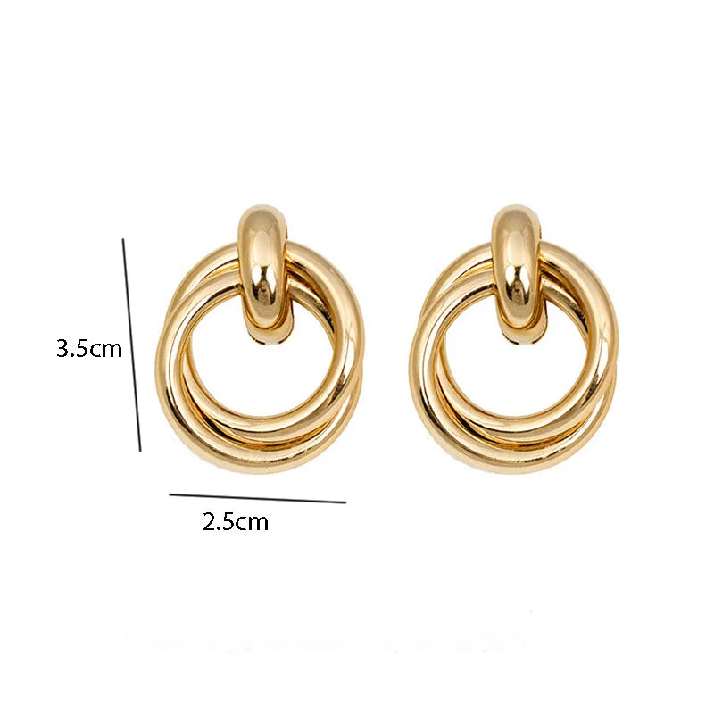 Gold irregular Earrings