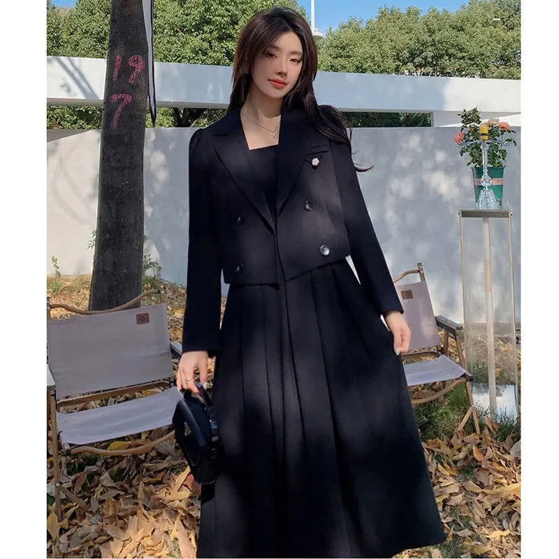 Elegant Women Black Hepburn Dress