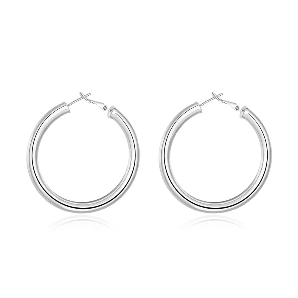 925 Sterling Silver  Hoop Earrings