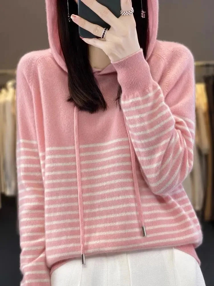 Autumn/Winter Women's Hooded Sweater