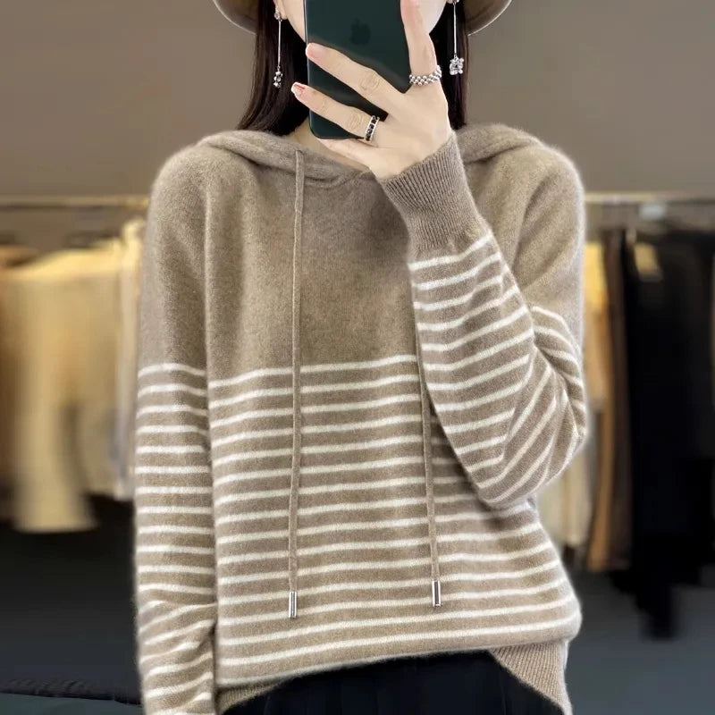 Autumn/Winter Women's Hooded Sweater