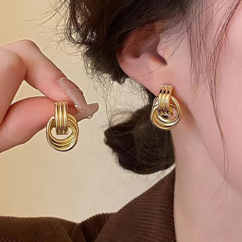 Gold irregular Earrings