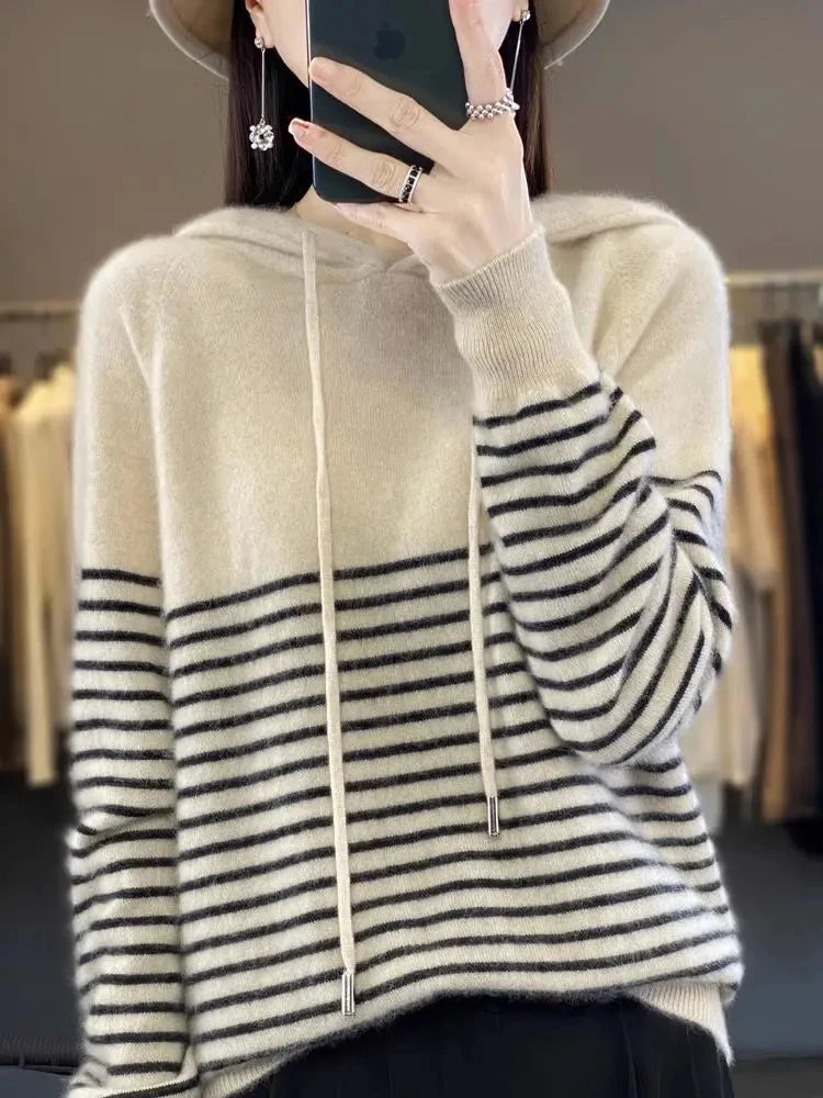 Autumn/Winter Women's Hooded Sweater