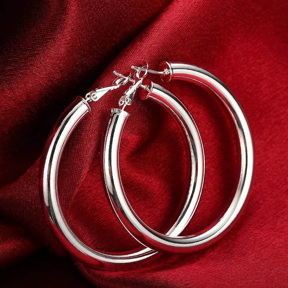 925 Sterling Silver  Hoop Earrings