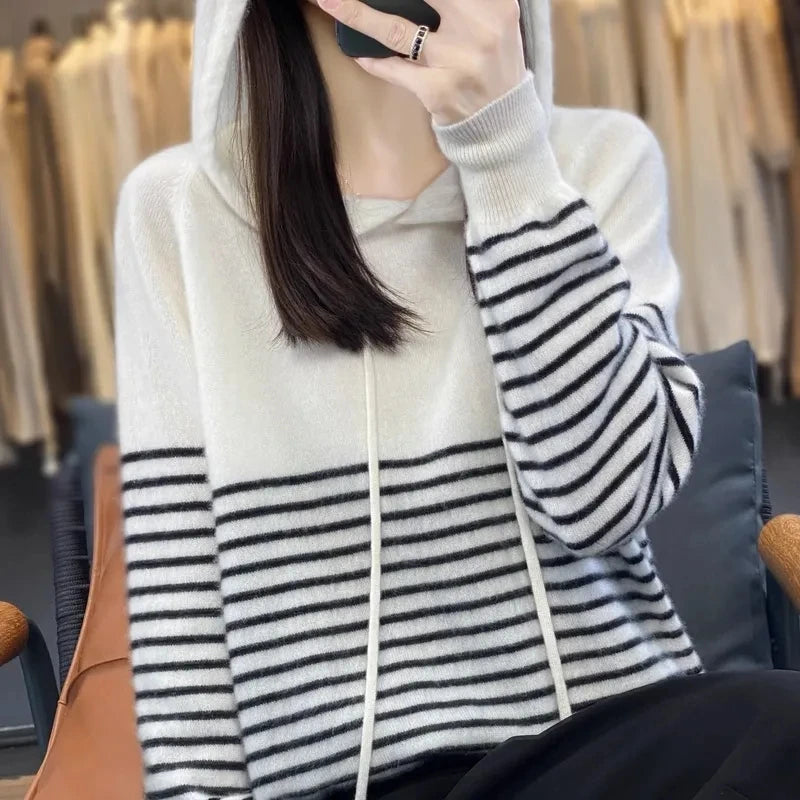 Autumn/Winter Women's Hooded Sweater