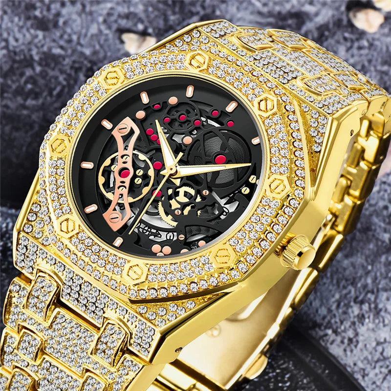 Men Luxury Gold Watch