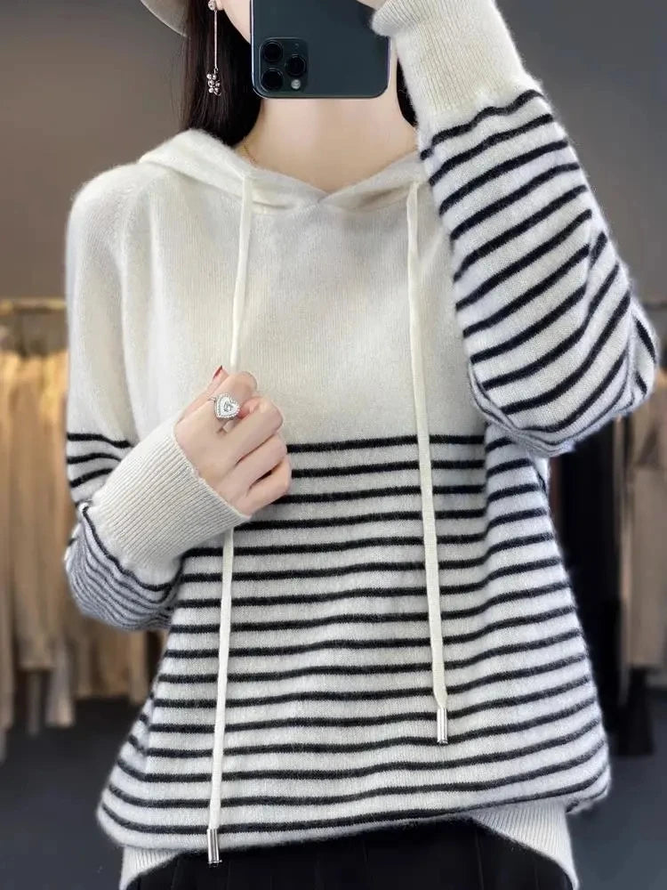 Autumn/Winter Women's Hooded Sweater