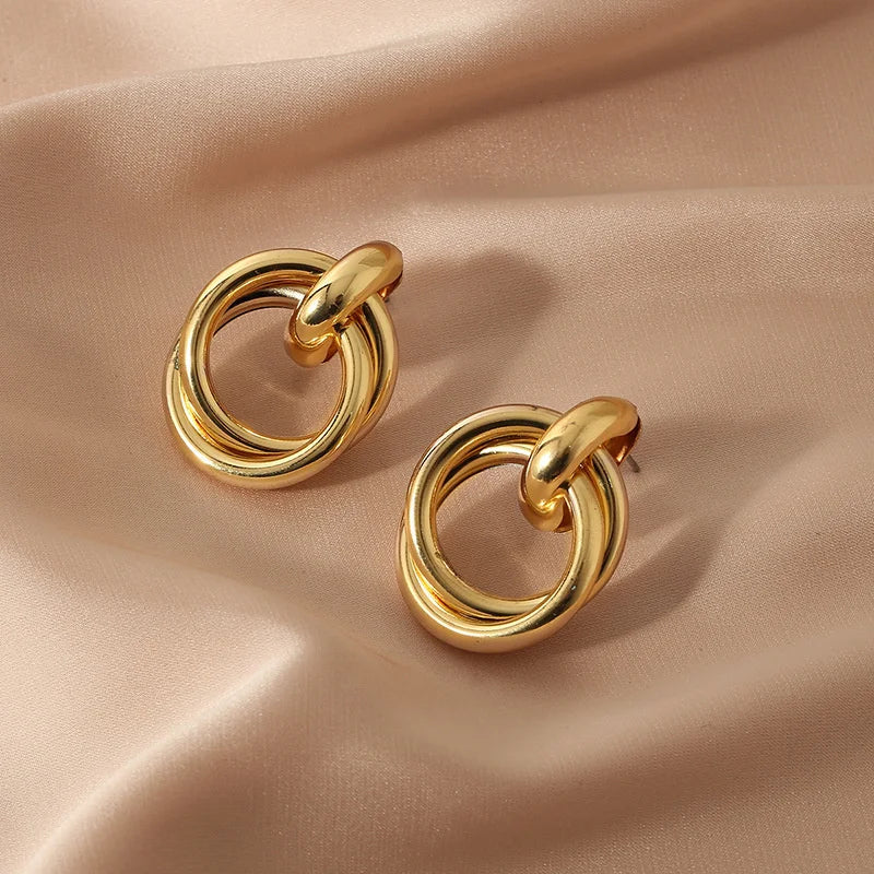 Gold irregular Earrings