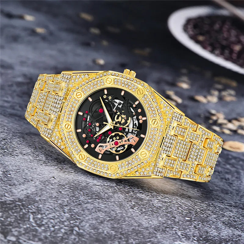 Men Luxury Gold Watch