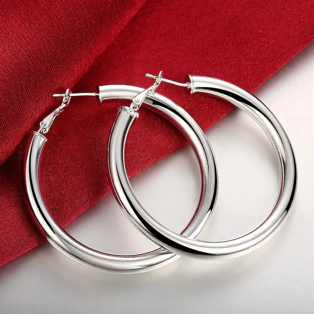 925 Sterling Silver  Hoop Earrings