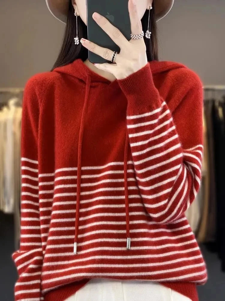 Autumn/Winter Women's Hooded Sweater