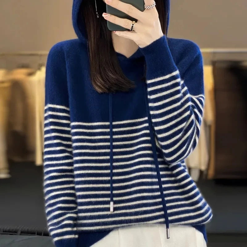 Autumn/Winter Women's Hooded Sweater